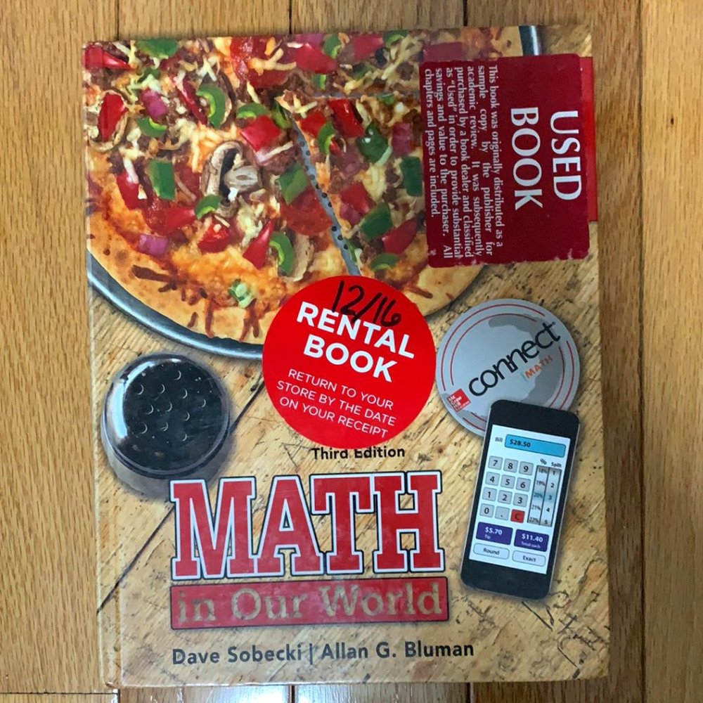 Math in Our World 3rd Edition by Dave Sobeck